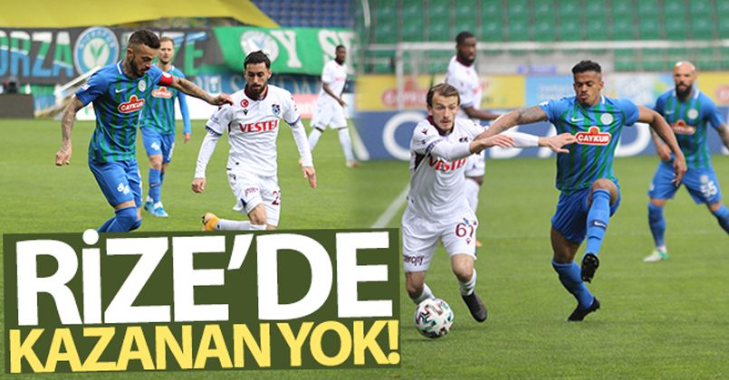 Çaykur Rizespor: 0 - Trabzonspor: 0