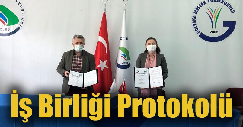 Düzce Üniversitesi Gölyaka Meslek Yüksekokulu’ndan İş Birliği Protokolü