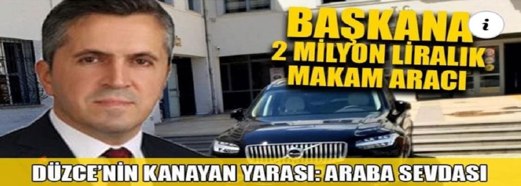 Başkana 2 Milyon Liralık Makam Aracı