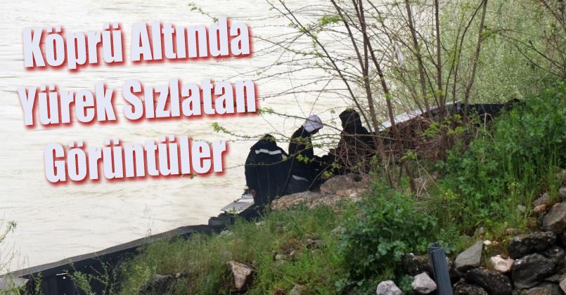 Sakarya Köprüsü altında yürek sızlatan görüntüler