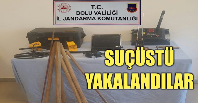  Bolu’da, kaçak kazı operasyonu: 4 gözaltı 