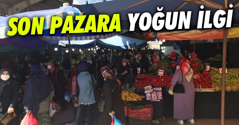 Tam kapanma öncesi en kalabalık son pazar