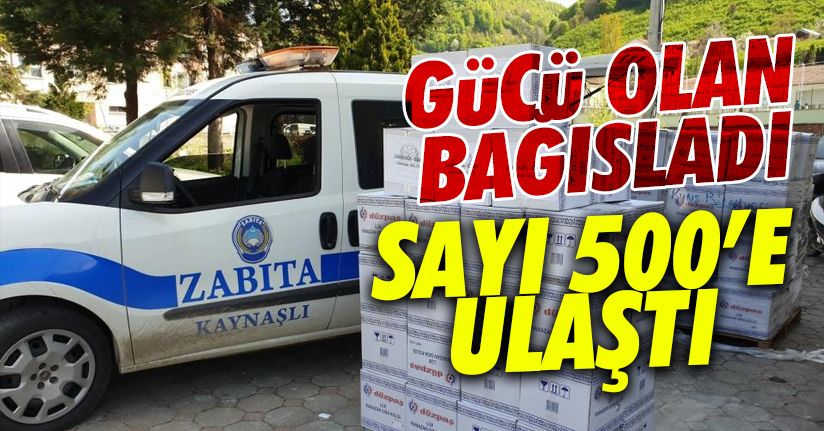 Kaynaşlı Belediyesi'ne 500 gıda kolisi bağışlandı