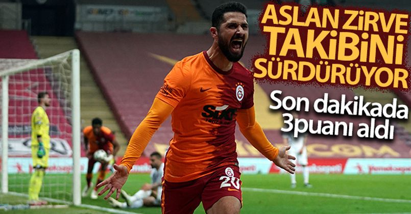 Galatasaray son dakikalarda nefes aldı