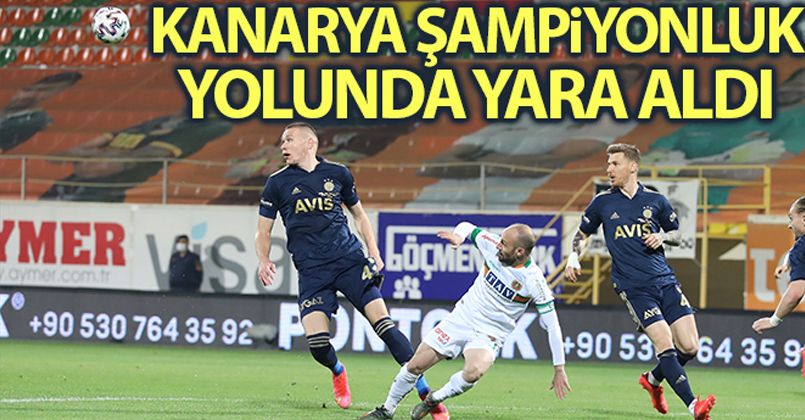 Fenerbahçe şampiyonluk yolunda yara aldı