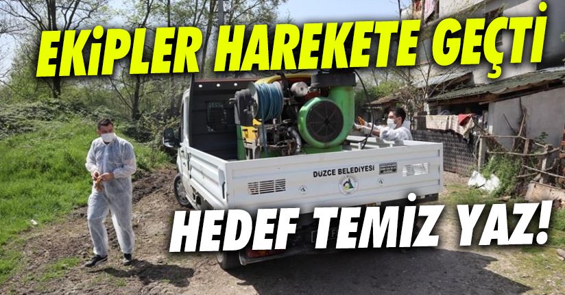 Düzce Belediyesi temiz yaz için harekete geçti   