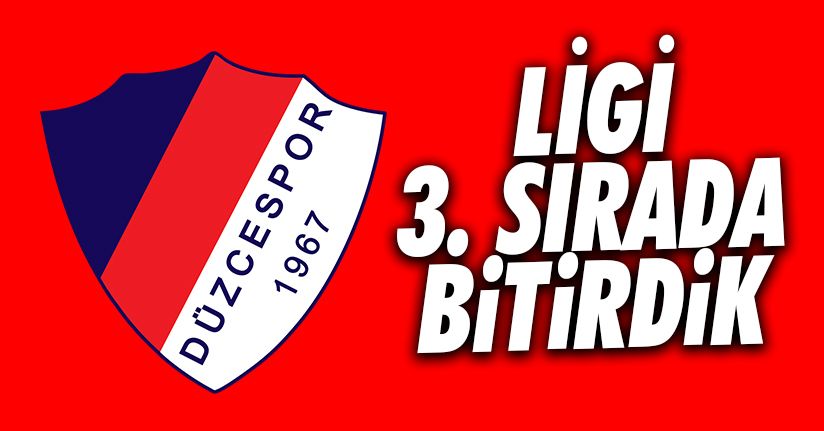 Düzcespor ligi beraberlikle bitirip, playofflara kaldı