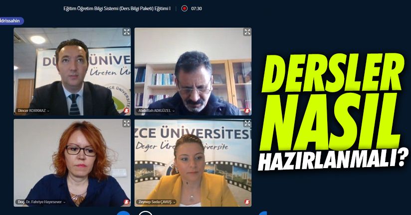 Eğitim öğretim bilgi sistemi içerikleri konuşuldu