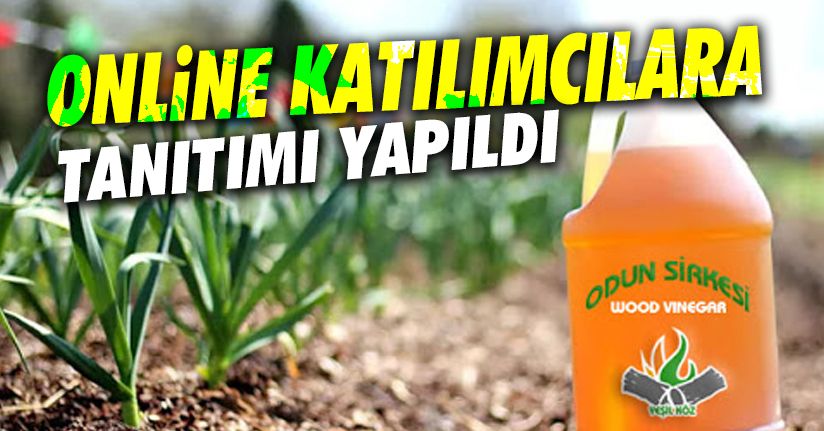 Odun sirkesi online panelde katılımcılara anlatıldı