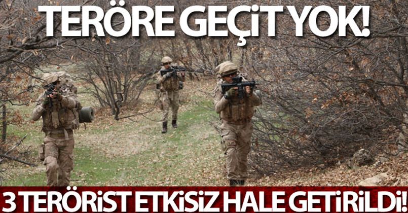 Tunceli'de 3 terörist etkisiz hale getirildi, operasyon sürüyor