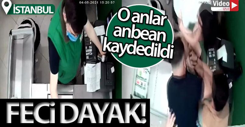 Düzelttiği reyonu beğenmediği için mağaza sorumlusunu dövdü... o anlar kamerada