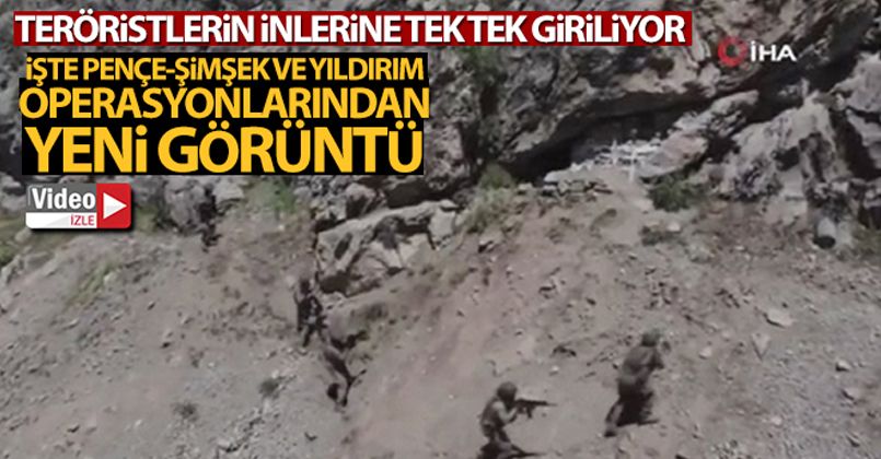 MSB'den Pençe-Şimşek ve Pençe-Yıldırım operasyonlarından yeni görüntü paylaşımı