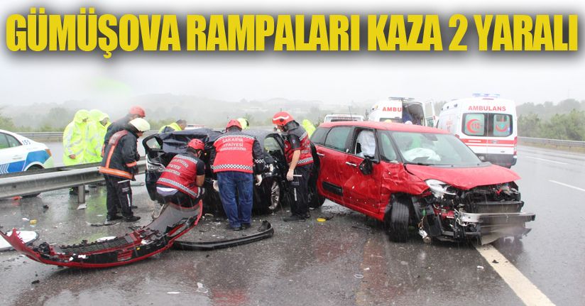 Gümüşova Rampaları Kaza 2 Yaralı