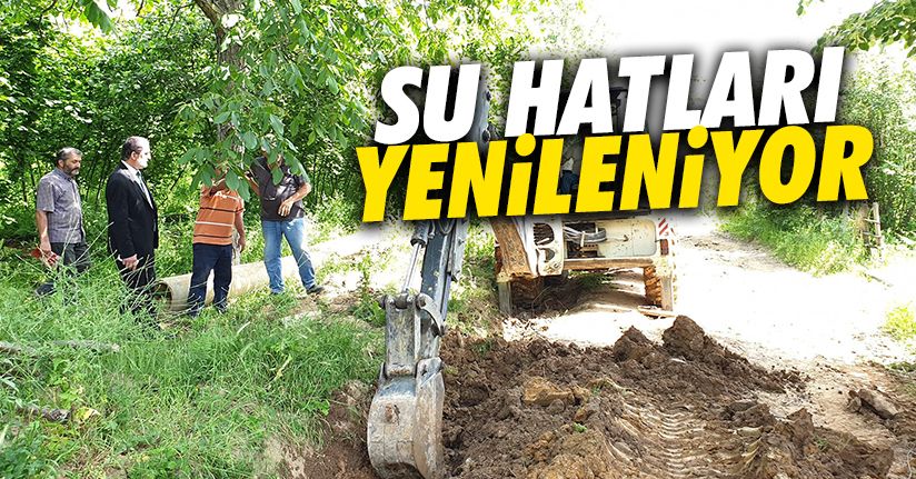 Kaynaşlı’da su hattı çalışmaları devam ediyor
