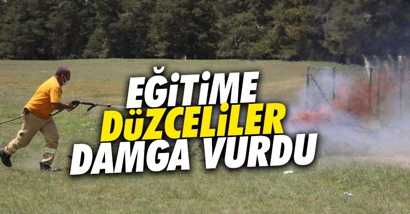 Ateş savaşçılarından gerçeği aratmayan tatbikat