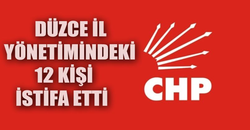 Düzce CHP İl Yönetimi İstifa Etti