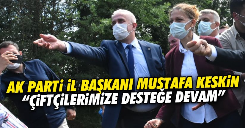 Keskin: Çiftçilerimize destek vermeye devam edeceğiz