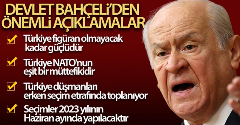 Devlet Bahçeli MHP grup toplantısında konuştu