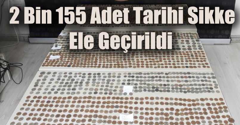 TEM'de durdurulan otomobilde 2 bin 155 adet tarihi sikke ele geçirildi