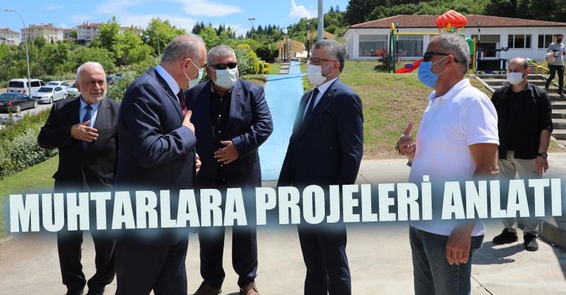 Özlü, muhtarlarla bir araya geldi