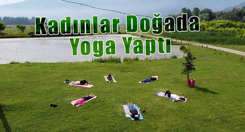 Kadınlar Doğada Yoga Yaptı