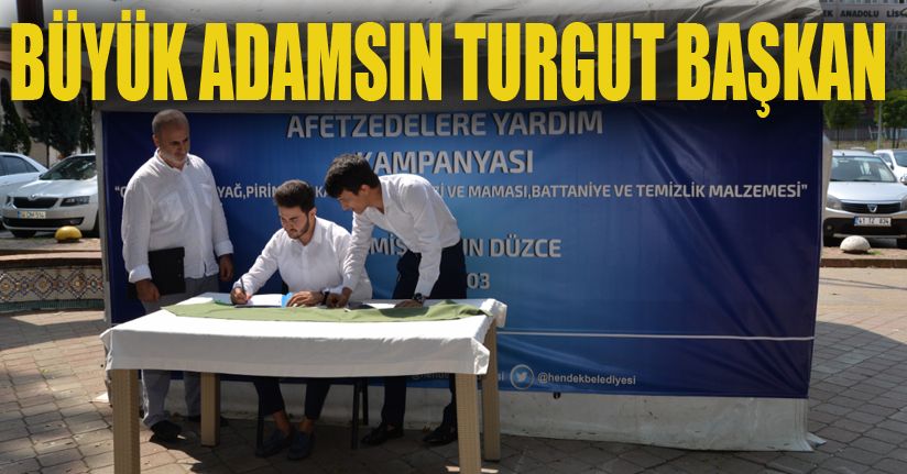 Hendek Belediyesinden afetzedeler için yardım kampanyası