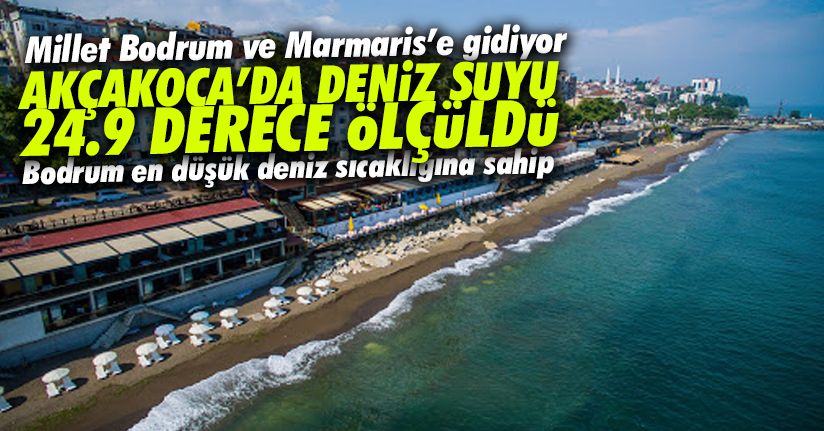 Karadeniz’de deniz sıcaklığı 24.9 derece ölçüldü