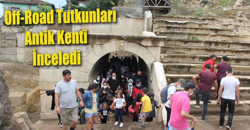Off-Road tutkunları antik kenti inceledi