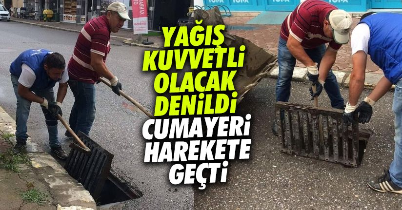 Meteoroloji uyardı Cumayeri Belediyesi teyakkuza geçti