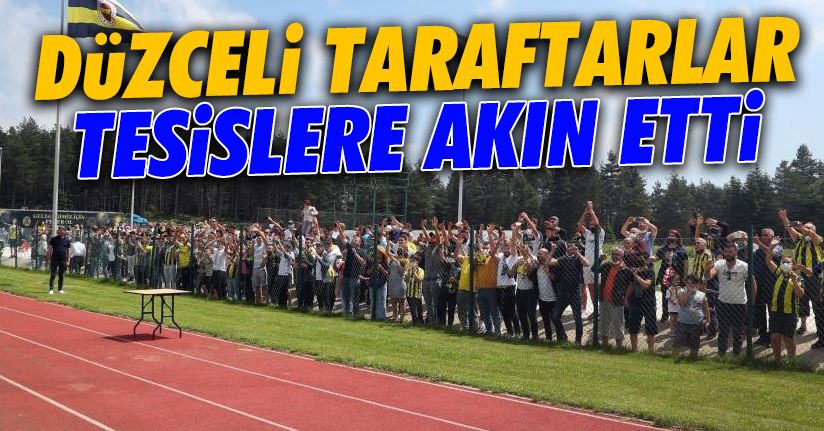 Fenerbahçeli taraftarlardan antrenmana yoğun ilgi