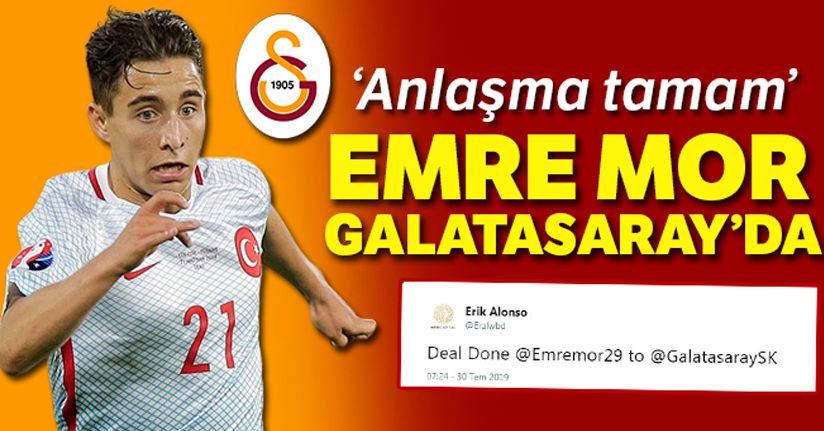 Emre Mor'un menajeri duyurdu: 'Anlaşma tamam'