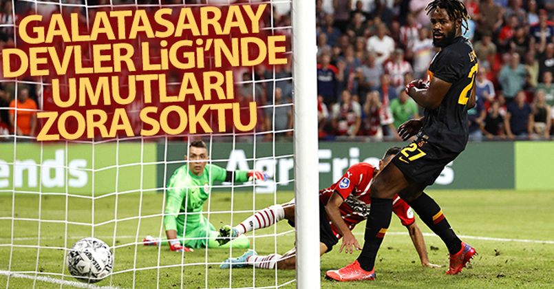 Galatasaray Devler Ligi'de umutları zora soktu