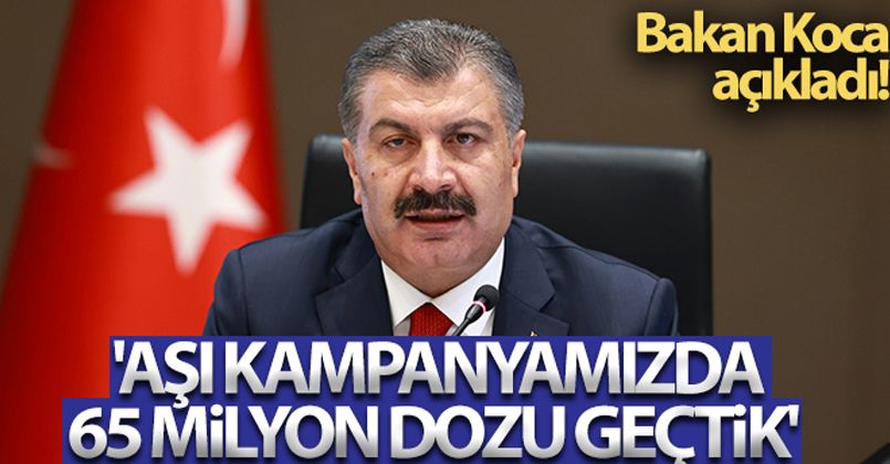 Bakan Koca'dan aşı mesajı