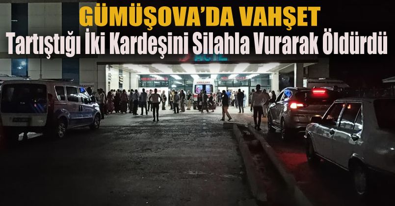 Tartıştığı iki kardeşini silahla vurarak öldürdü