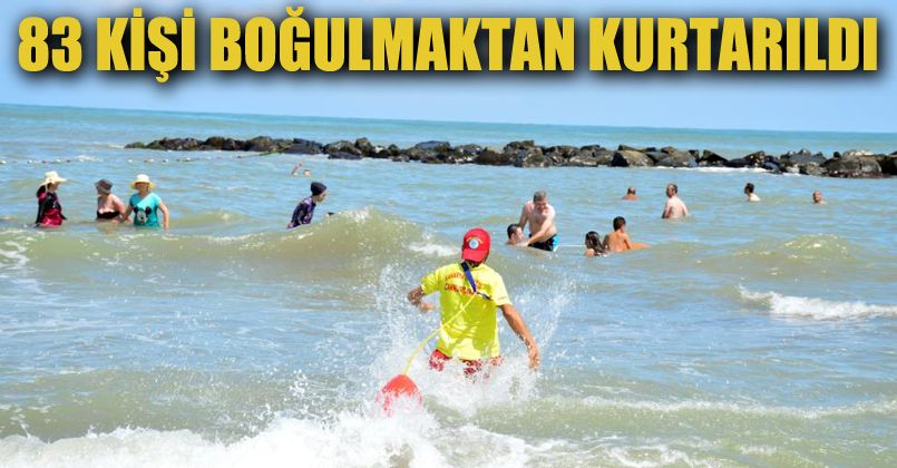 Kurban Bayramı’nda 83 kişi boğulmaktan kurtarıldı