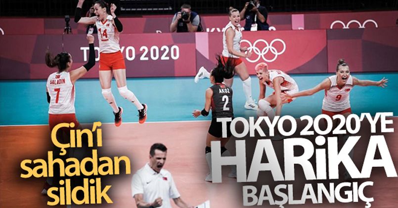 A Milli Kadın Voleybol Takımı'ndan harika başlangıç