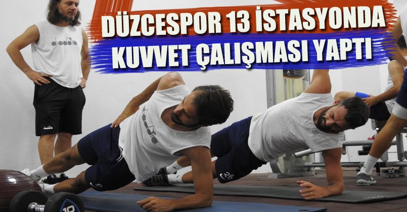 Düzcespor ikinci etap kampını tesislerinde sürdürüyor