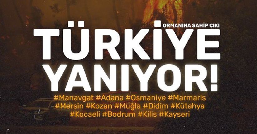 Türkiye yanıyor! Antalya'dan sonra Bir çok şehirde daha yangın çıktı