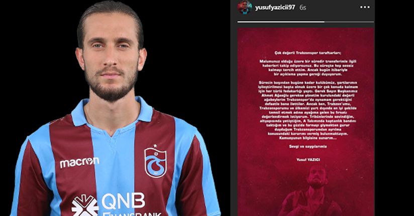 Yusuf Yazıcı'dan Trabzonspor'a veda mesajı