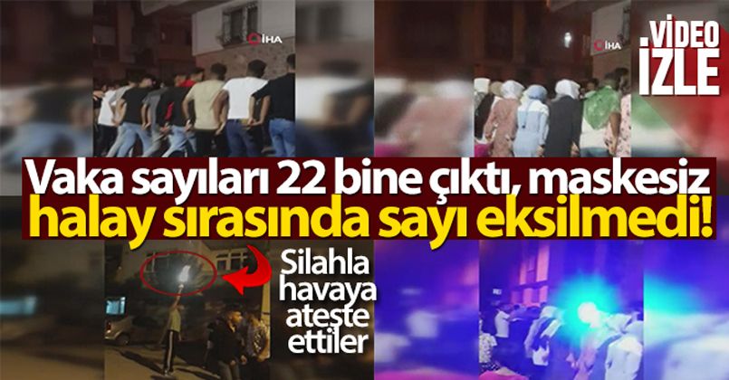 Esenyurt'da maskesiz mesafesiz halay