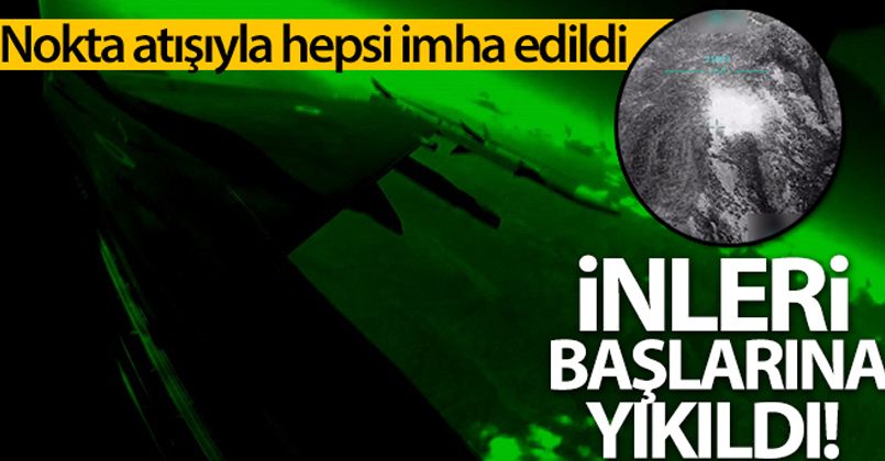 Kuzey Irak'a düzenlenen hava harekatında teröristlere ait 40'a yakın hedef imha edildi