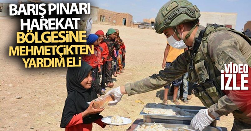 Barış Pınarı Harekat Bölgesine Mehmetçikten yardım eli