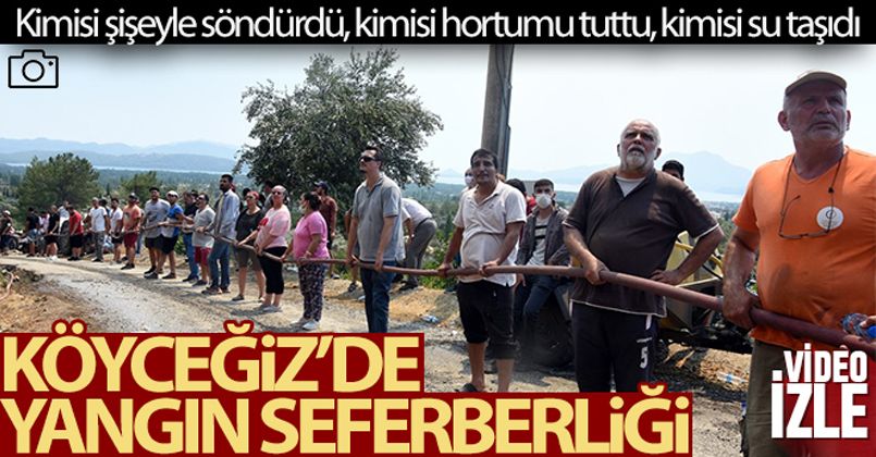 Köyceğiz'de yangın seferberliği