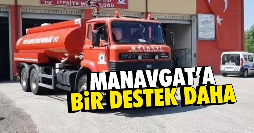 13 tonluk su aracı Manavgat’a yola çıktı