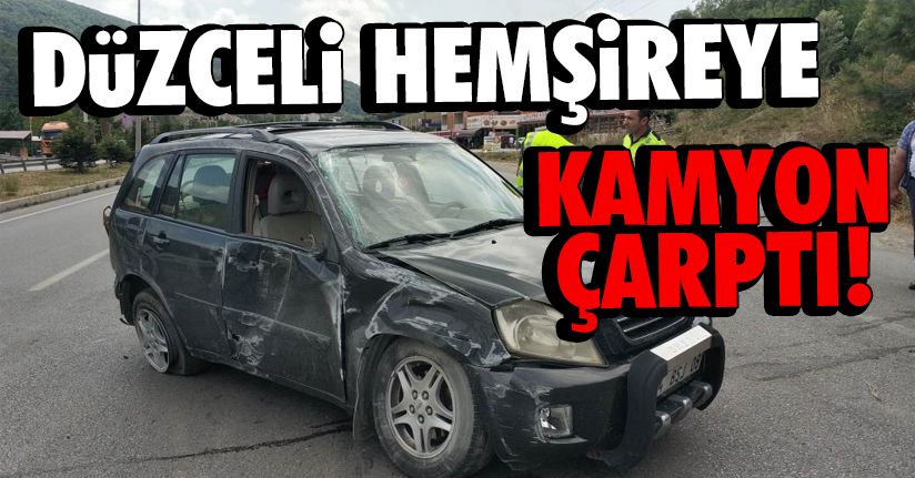 Samsun'da kamyonla çarpışan otomobil takla attı: 4 yaralı