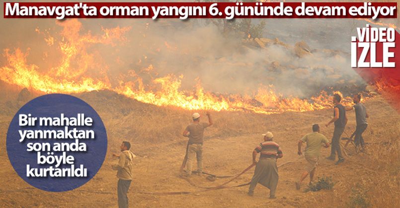 Bir mahalle yanmaktan son anda böyle kurtarıldı