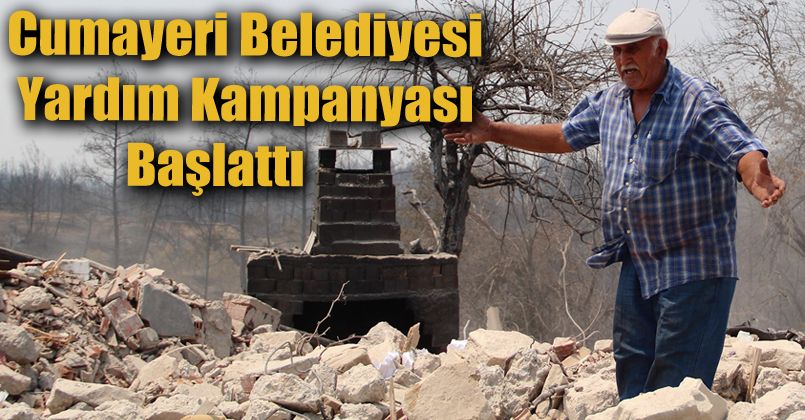 Cumayeri Belediyesi yardım kampanyası başlattı