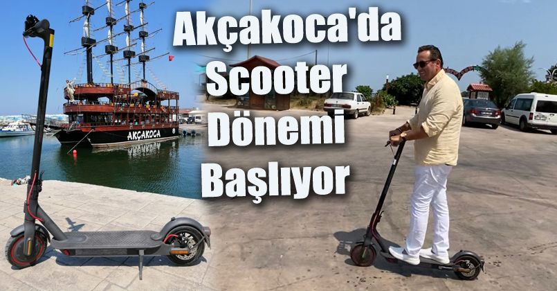 Akçakoca'da Scooter Dönemi Başlıyor
