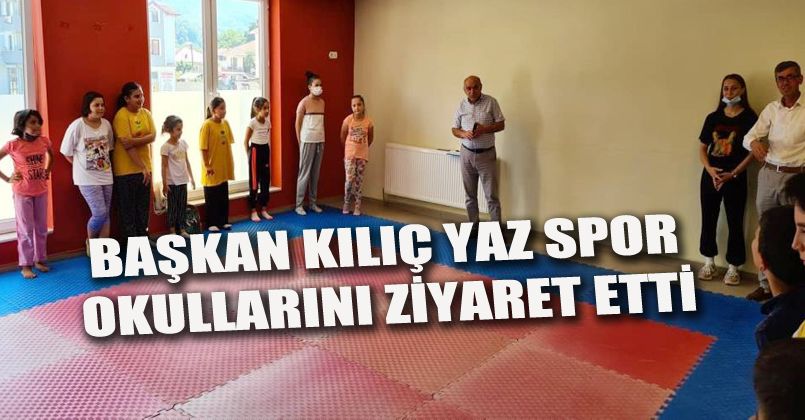 Başkan Kılıç, yaz spor okullarındaki karatecilerle bir araya geldi