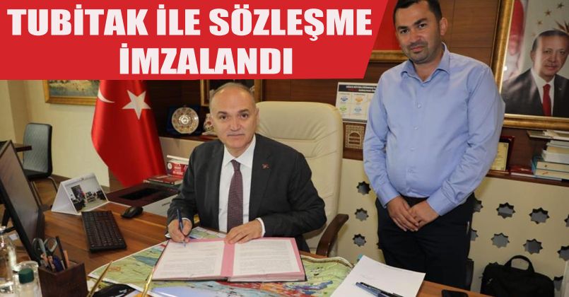 Başkan Faruk Özlü TUBİTAK ile sözleşme imzaladı